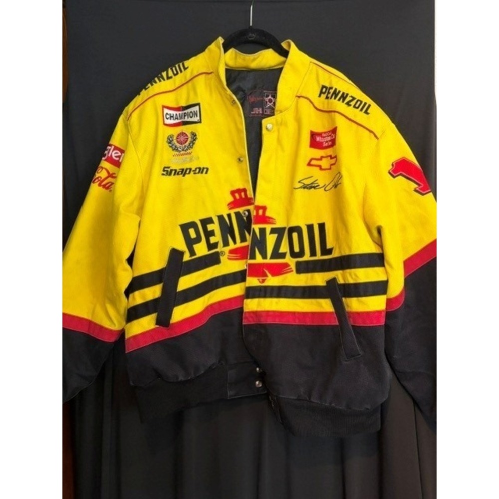 Men's Vintage 1990's NASCAR Steve Park Pennzoil Racing Jacket Size L